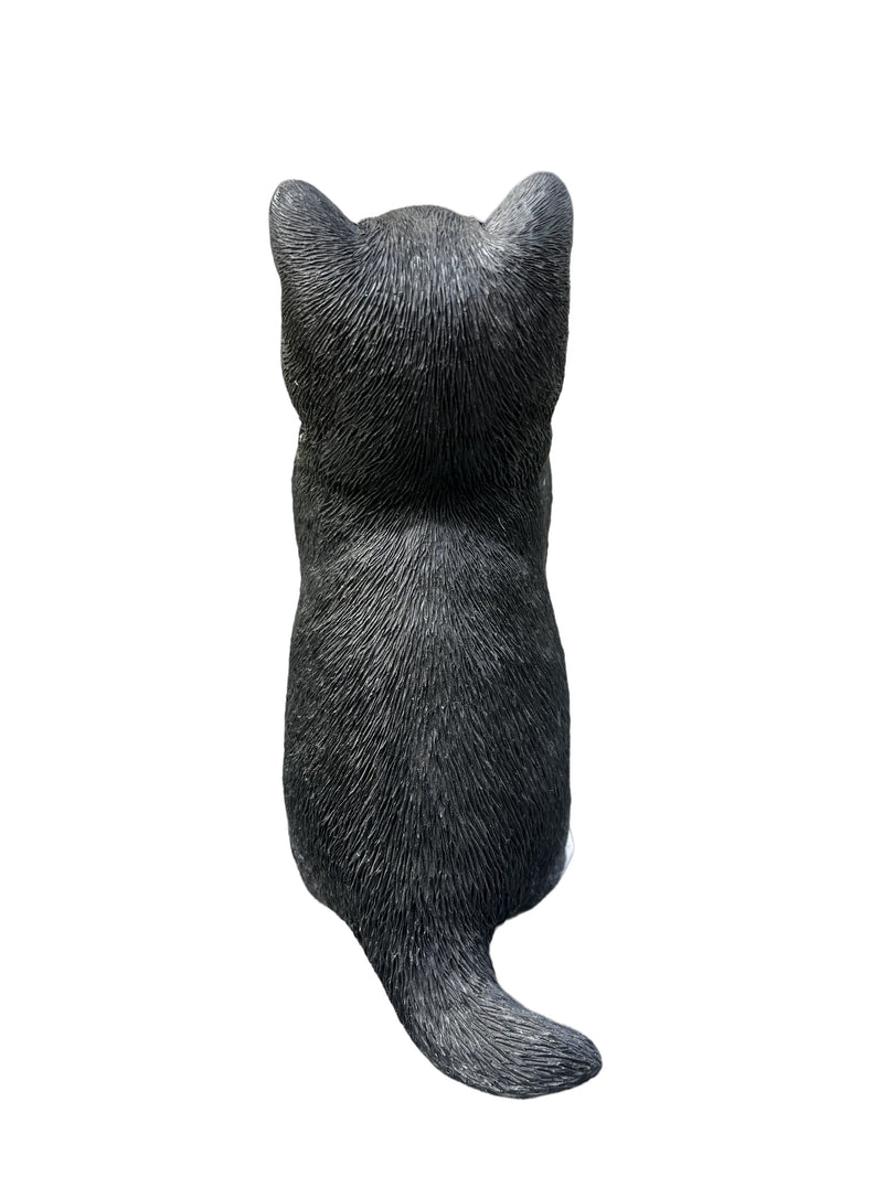 87699-03 - 7" H Cow Cat Kitten Statue Praying Hi-Line Gift Ltd.