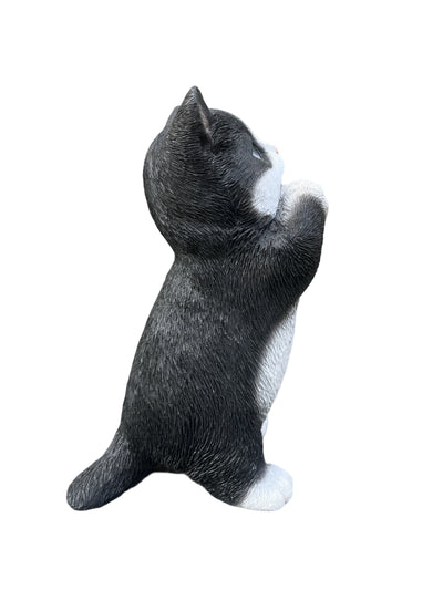 87699-03 - 7" H Cow Cat Kitten Statue Praying Hi-Line Gift Ltd.