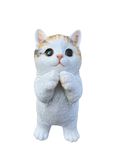 87699-04 - 7" H Calico Cat Kitten Statue Praying Hi-Line Gift Ltd.