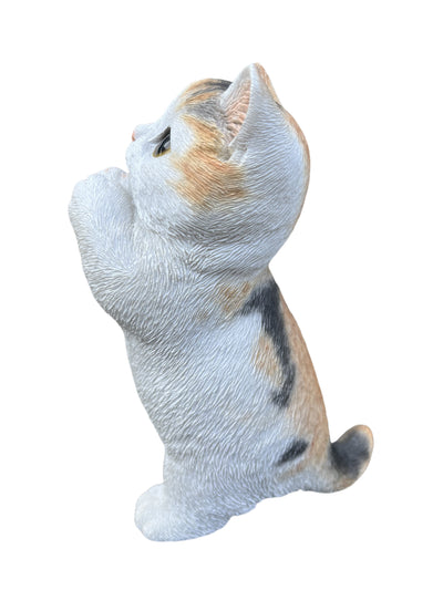 87699-04 - 7" H Calico Cat Kitten Statue Praying Hi-Line Gift Ltd.