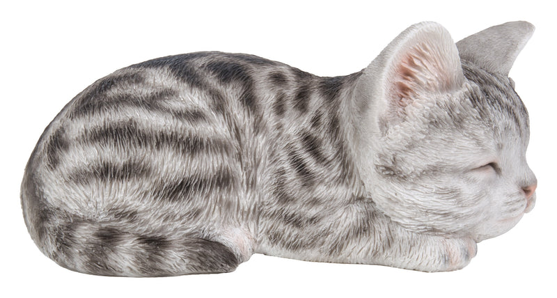 Grey Tabby Kitten Sleeping HI-LINE GIFT LTD.