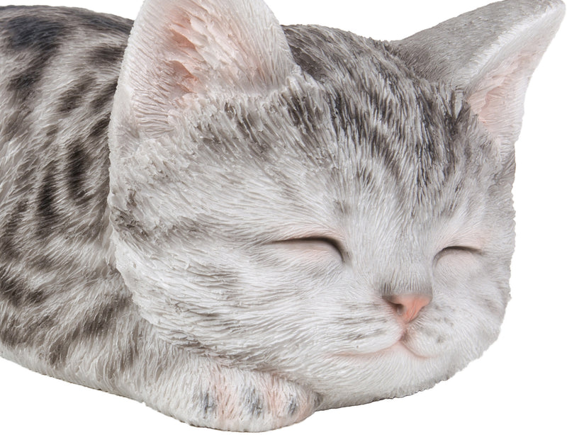 Grey Tabby Kitten Sleeping HI-LINE GIFT LTD.