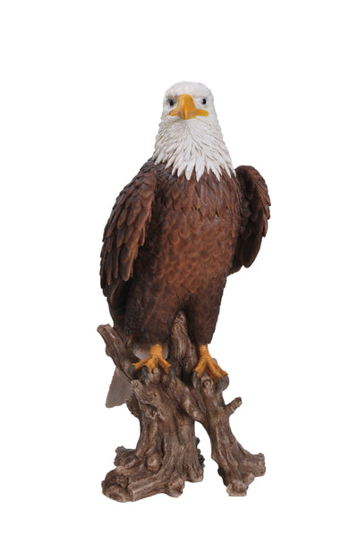 Bald Eagle on Stump Statue HI-LINE GIFT LTD.