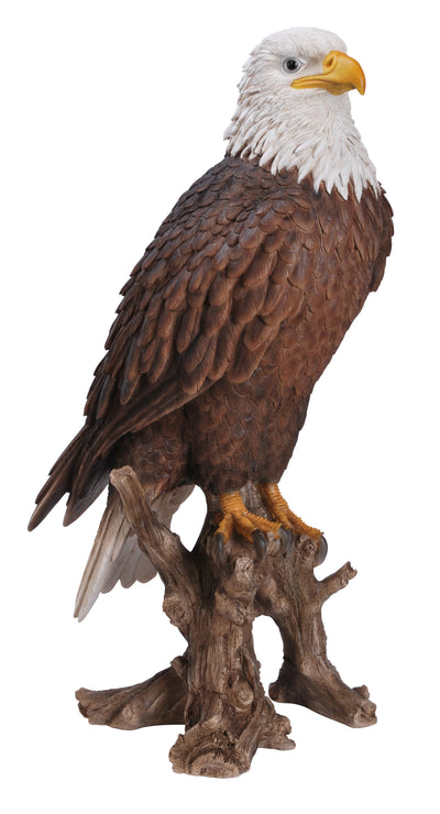 Bald Eagle on Stump Statue HI-LINE GIFT LTD.