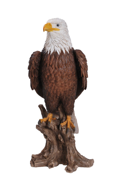 Bald Eagle on Stump Statue HI-LINE GIFT LTD.