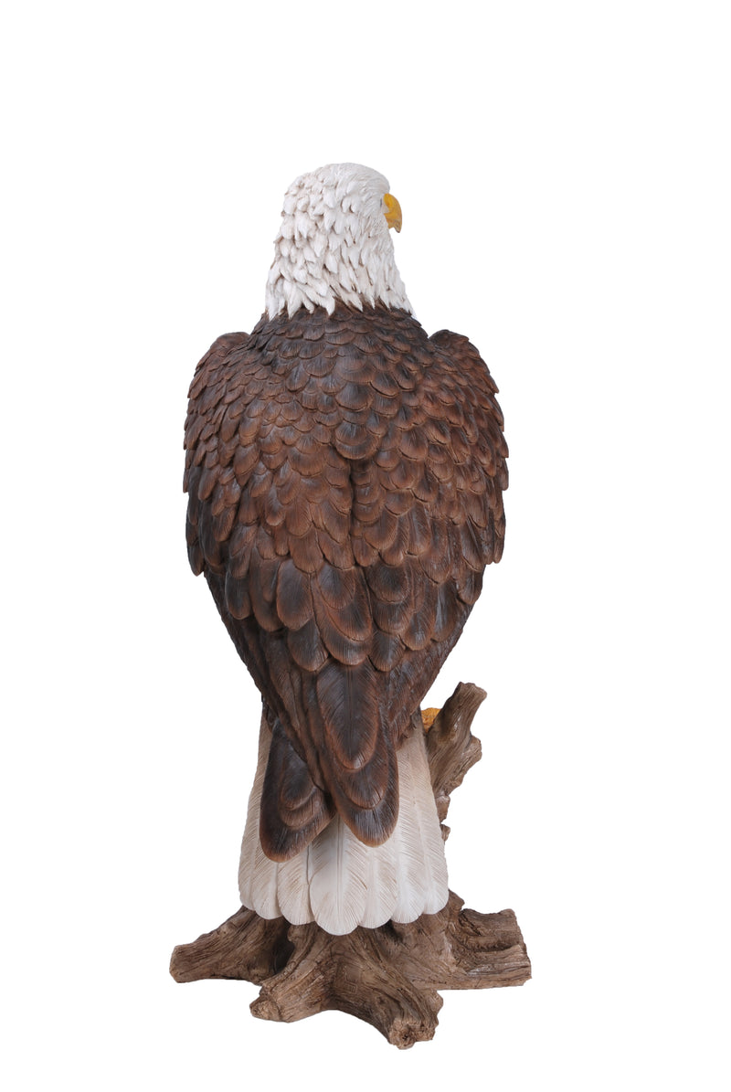 Bald Eagle on Stump Statue HI-LINE GIFT LTD.