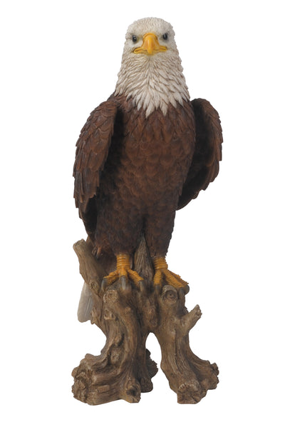 Bald Eagle on Stump Statue HI-LINE GIFT LTD.