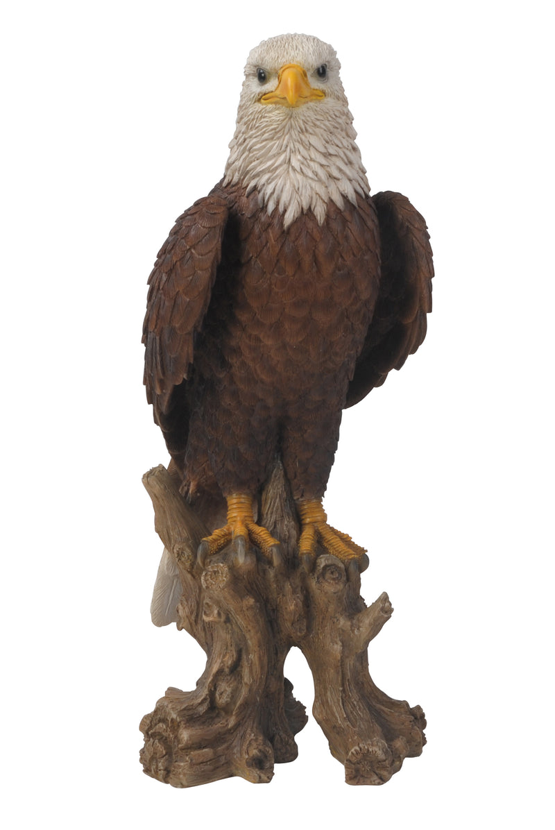 Bald Eagle on Stump Statue HI-LINE GIFT LTD.