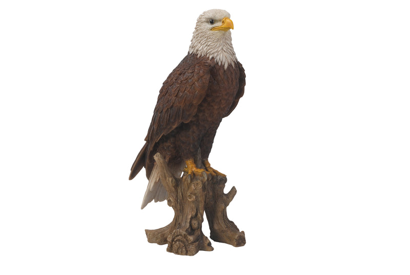 Bald Eagle on Stump Statue HI-LINE GIFT LTD.