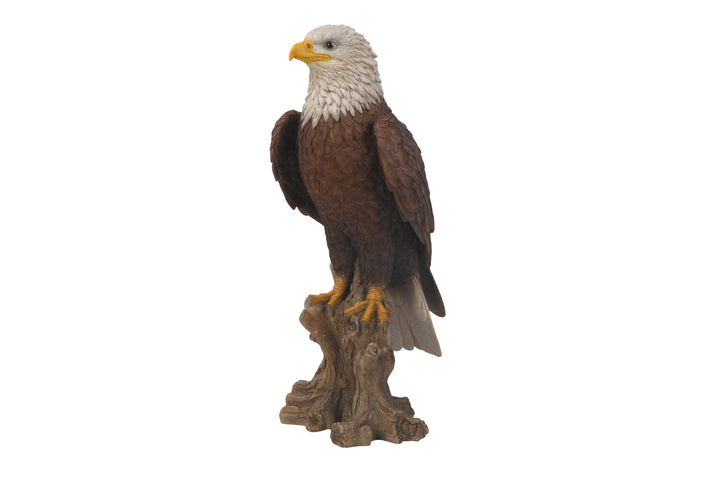 Bald Eagle on Stump Statue HI-LINE GIFT LTD.