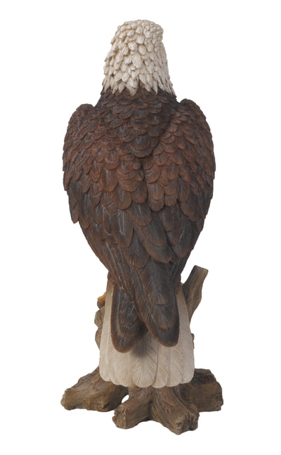 Bald Eagle on Stump Statue HI-LINE GIFT LTD.