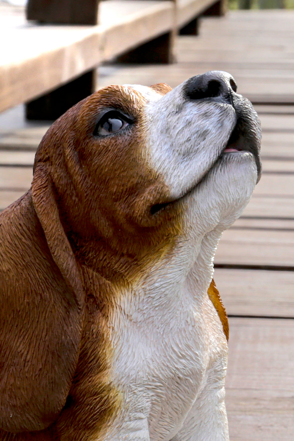 Hi-Line Exclusive - Howling Basset Hound Puppy Statue HI-LINE GIFT LTD.