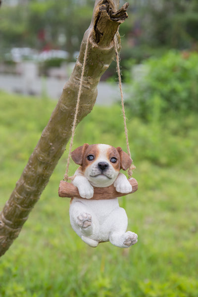 Hanging Jack Russell Terrier Puppy Statue Hi-Line Gift Ltd.