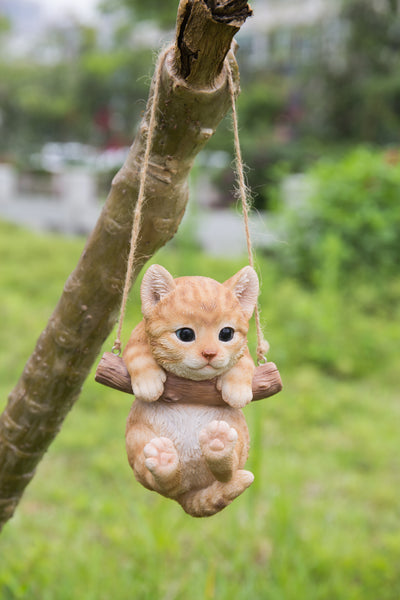 Pet Pals -Tabby Kitten Hanging Statue HI-LINE GIFT LTD.