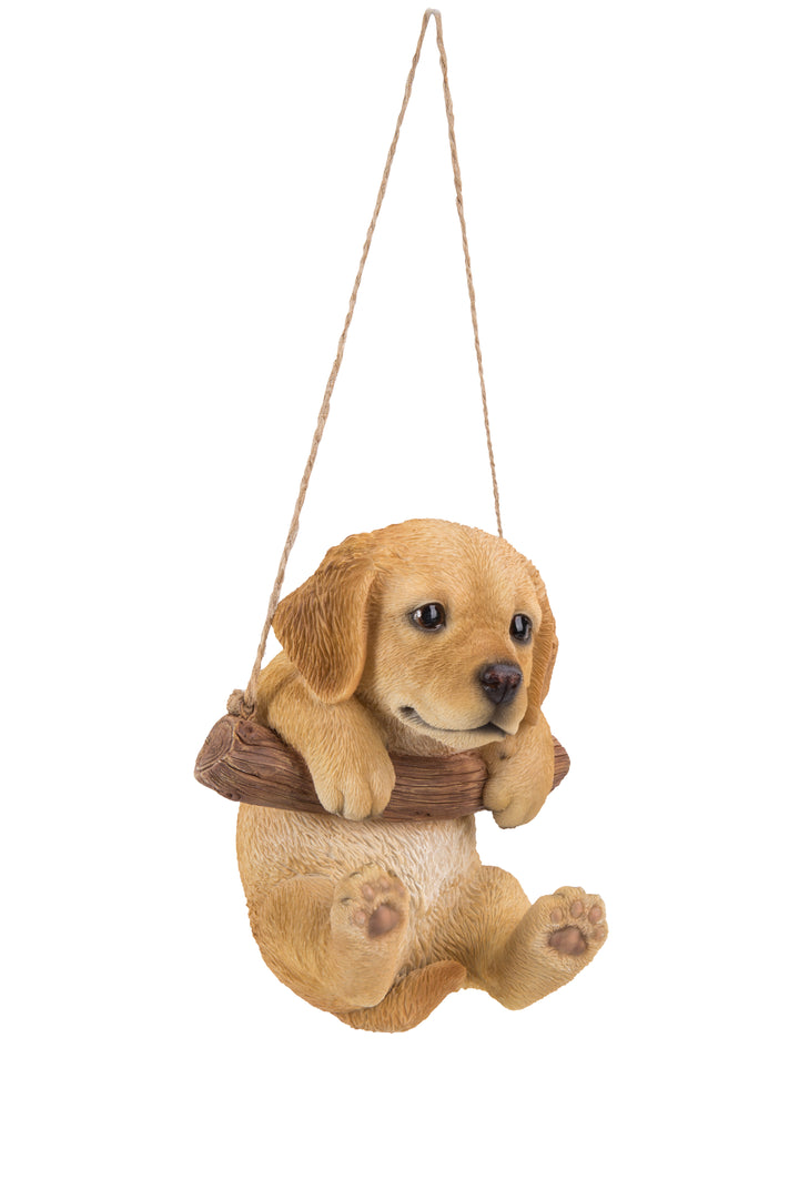 Pet Pals - Golden Retriever Puppy Hanging-Yellow Statue HI-LINE GIFT LTD.