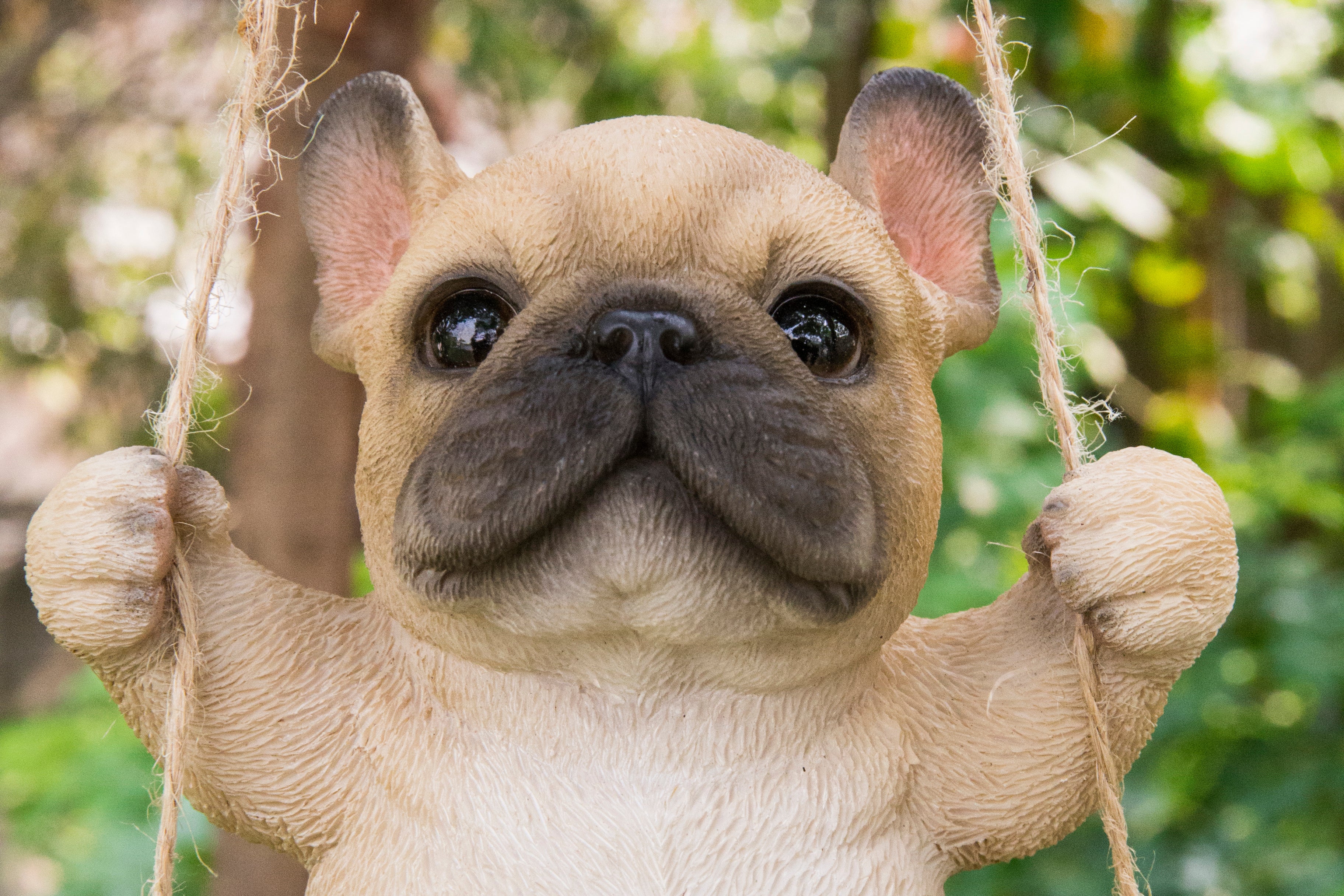 Pet Pals - French Bulldog on Swing Statue - Home Decor - Hi-Line