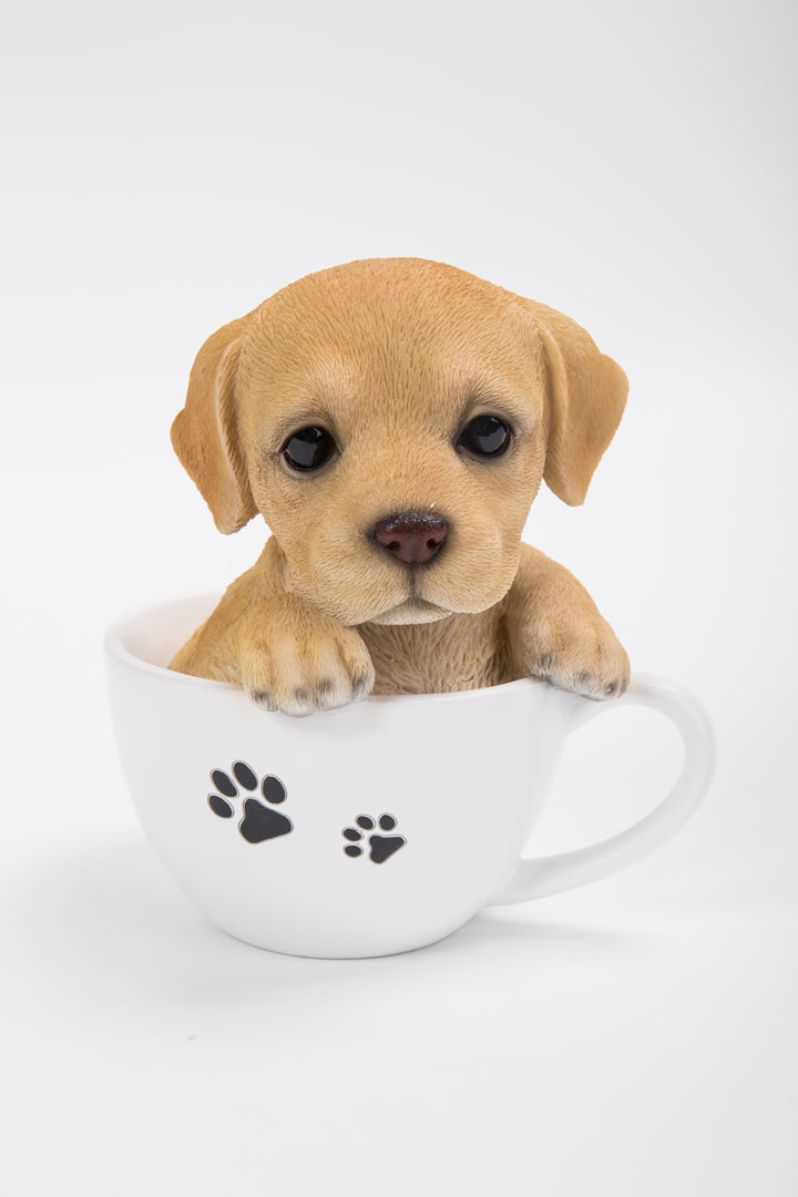Teacup Labrador Puppy Pet Garden Statue – Hi-Line Gift Ltd.