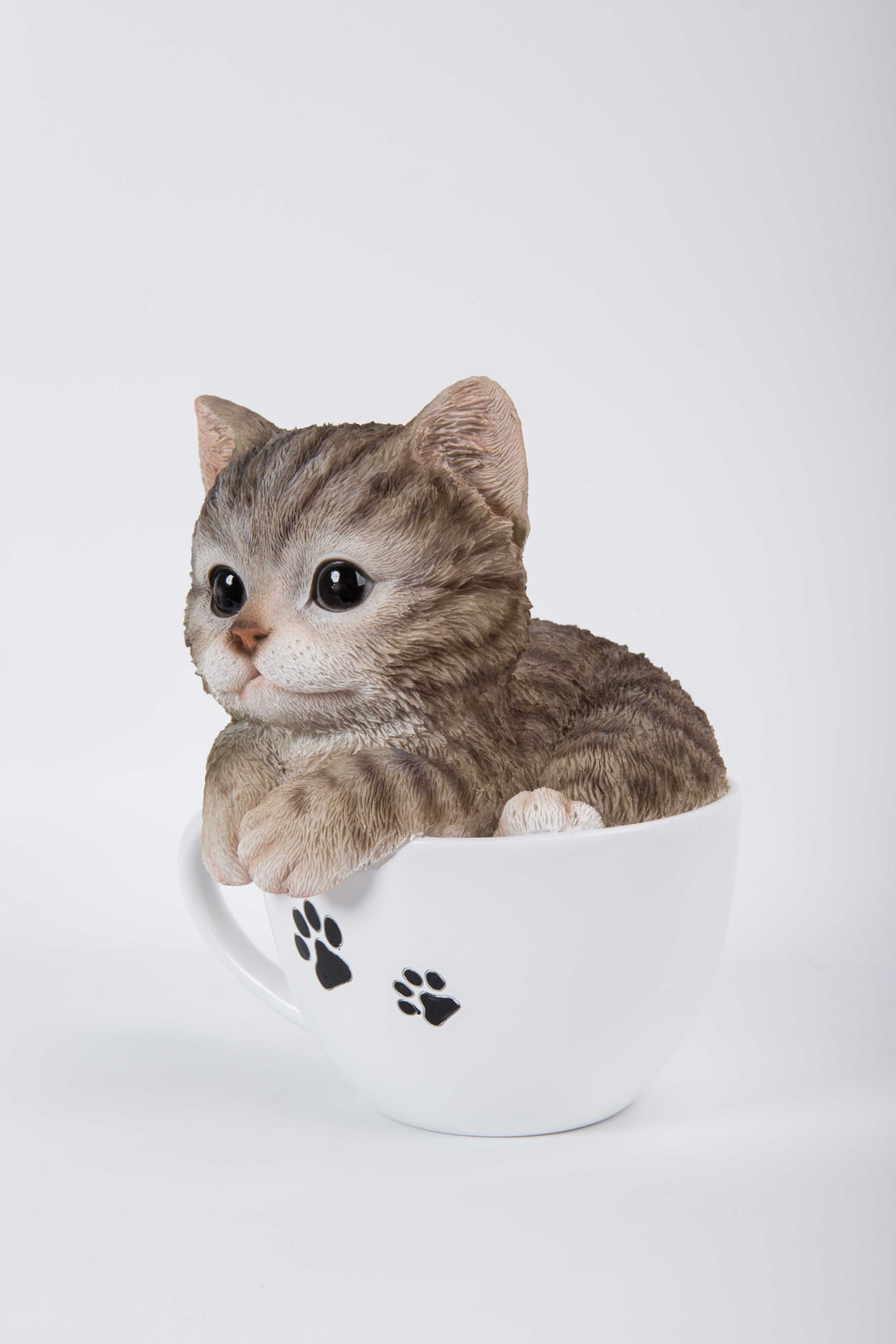 Pet Pal- Teacup Kitten Tabby Statue HI-LINE GIFT LTD.