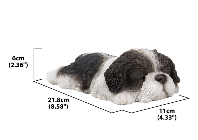 Black/White Shih Tzu Puppy Sleeping Hi-Line Gift Ltd.