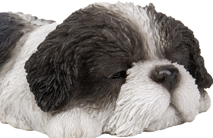 Black/White Shih Tzu Puppy Sleeping Hi-Line Gift Ltd.