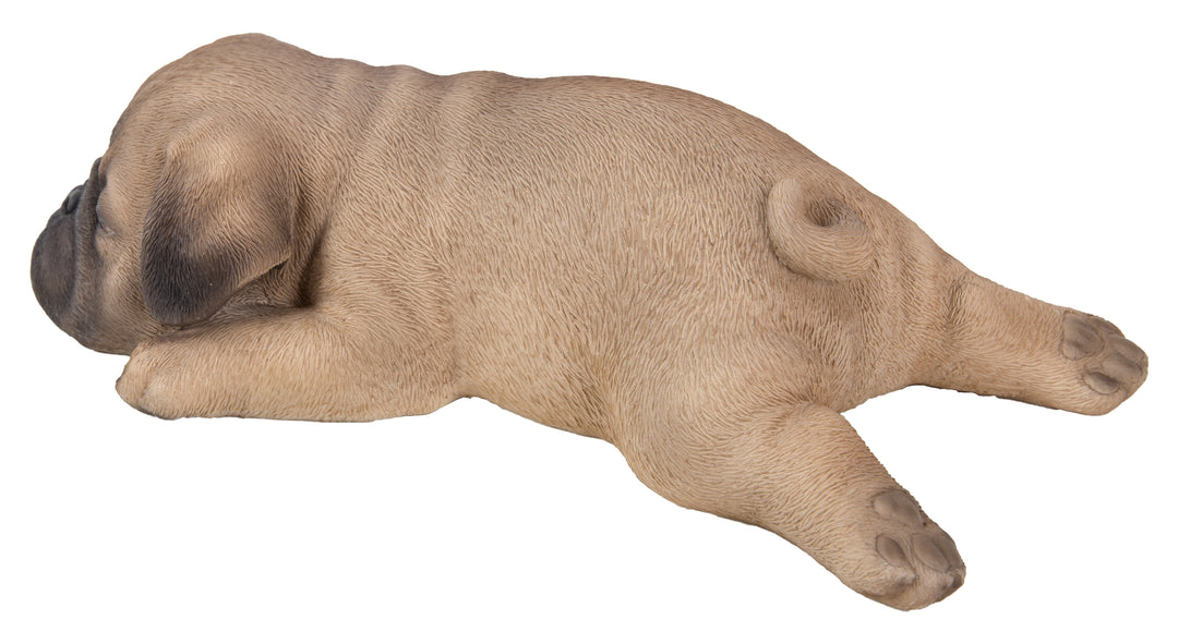Pug Puppy Sleeping Brown Statue HI-LINE GIFT LTD.