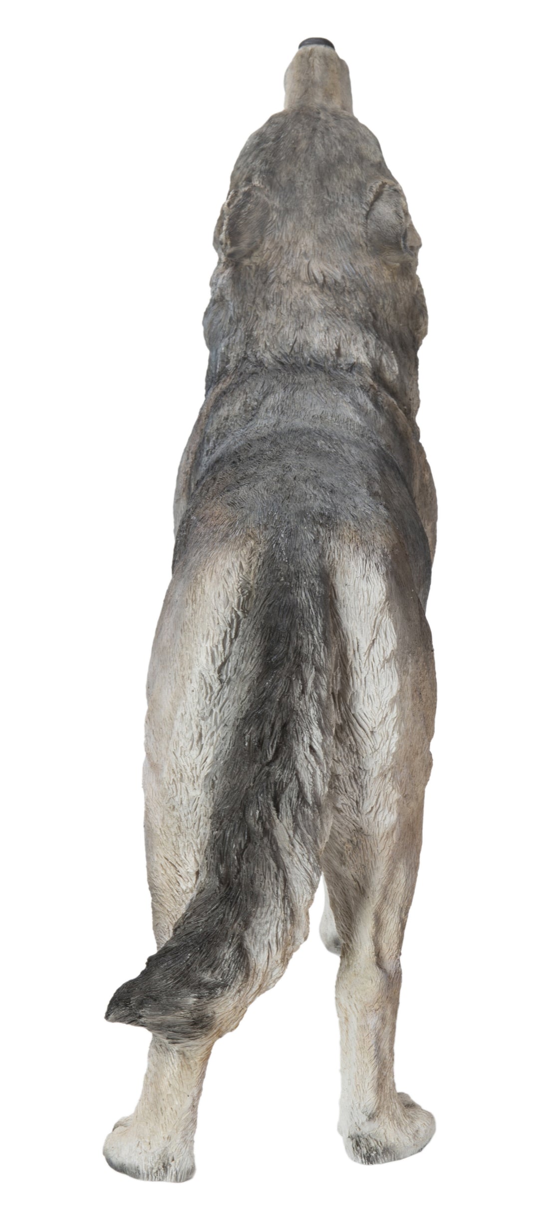 Hi-Line Exclusive - Standing Howling Gray Wolf Statue HI-LINE GIFT LTD.