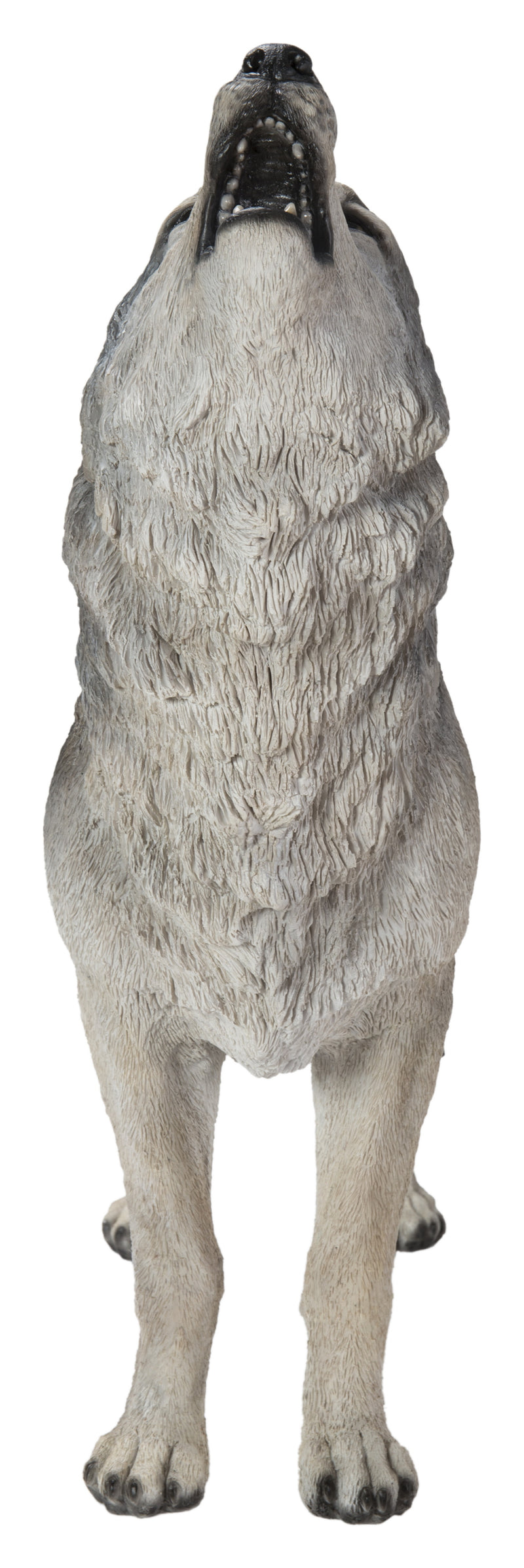 Hi-Line Exclusive - Standing Howling Gray Wolf Statue HI-LINE GIFT LTD.