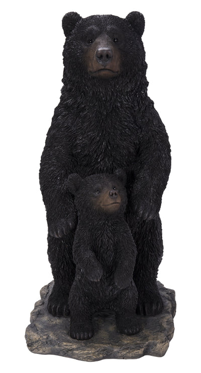 Standing Mother & Baby Black Bears HI-LINE GIFT LTD.