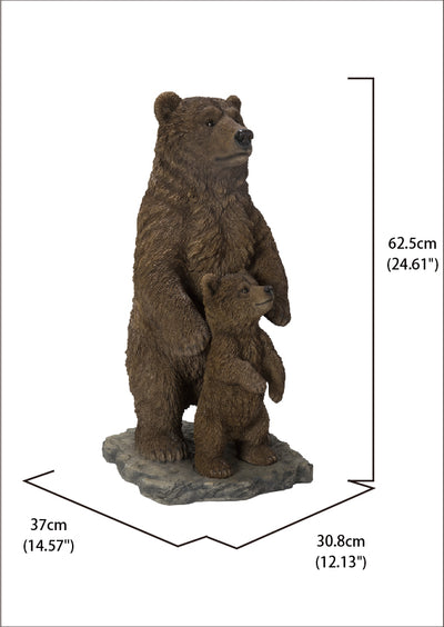 Standing Mother & Baby Brown Bears HI-LINE GIFT LTD.