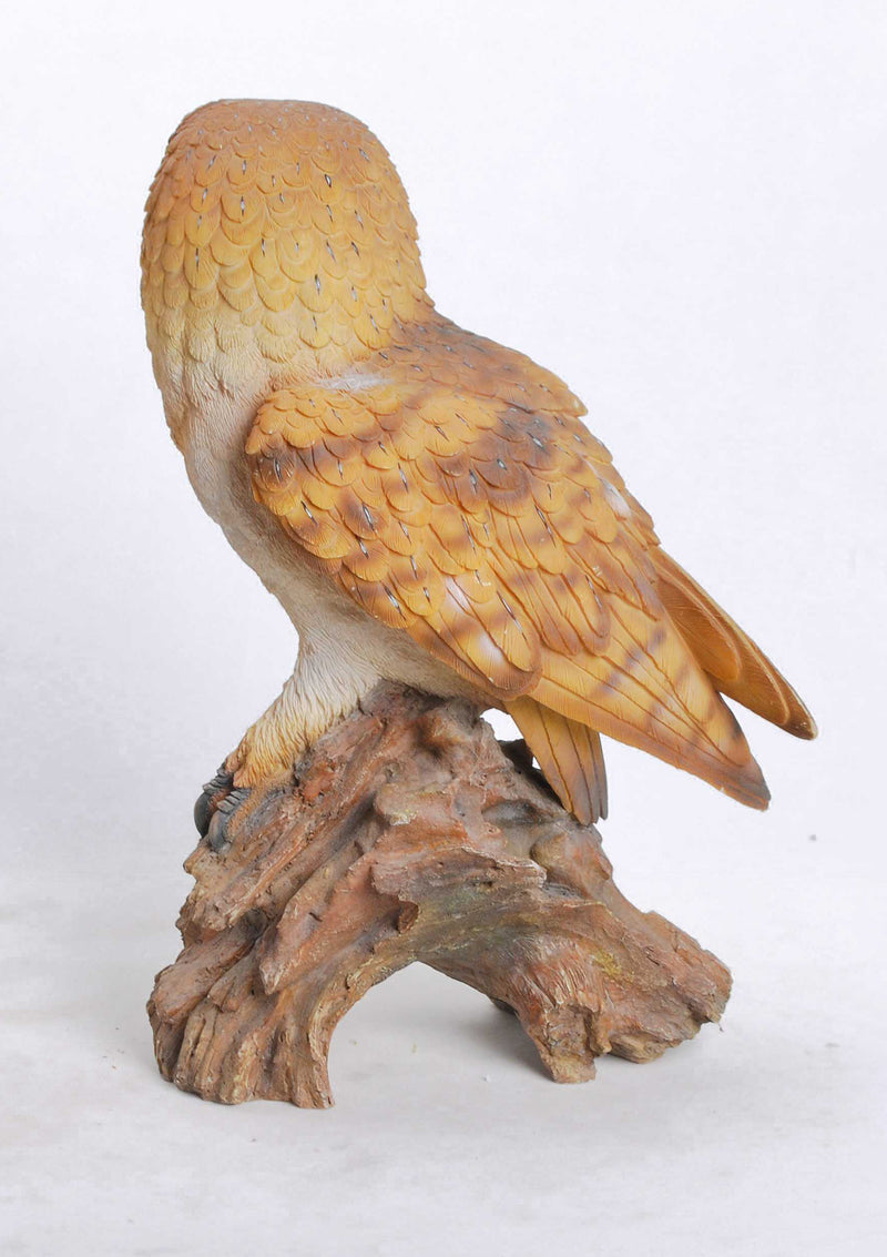 Barn Owl on Branch HI-LINE GIFT LTD.