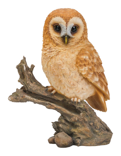 Tawny Owl On Stump - Garden Statue HI-LINE GIFT LTD.