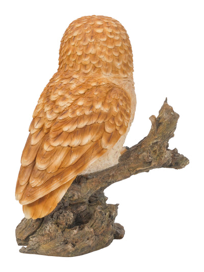Tawny Owl On Stump - Garden Statue HI-LINE GIFT LTD.