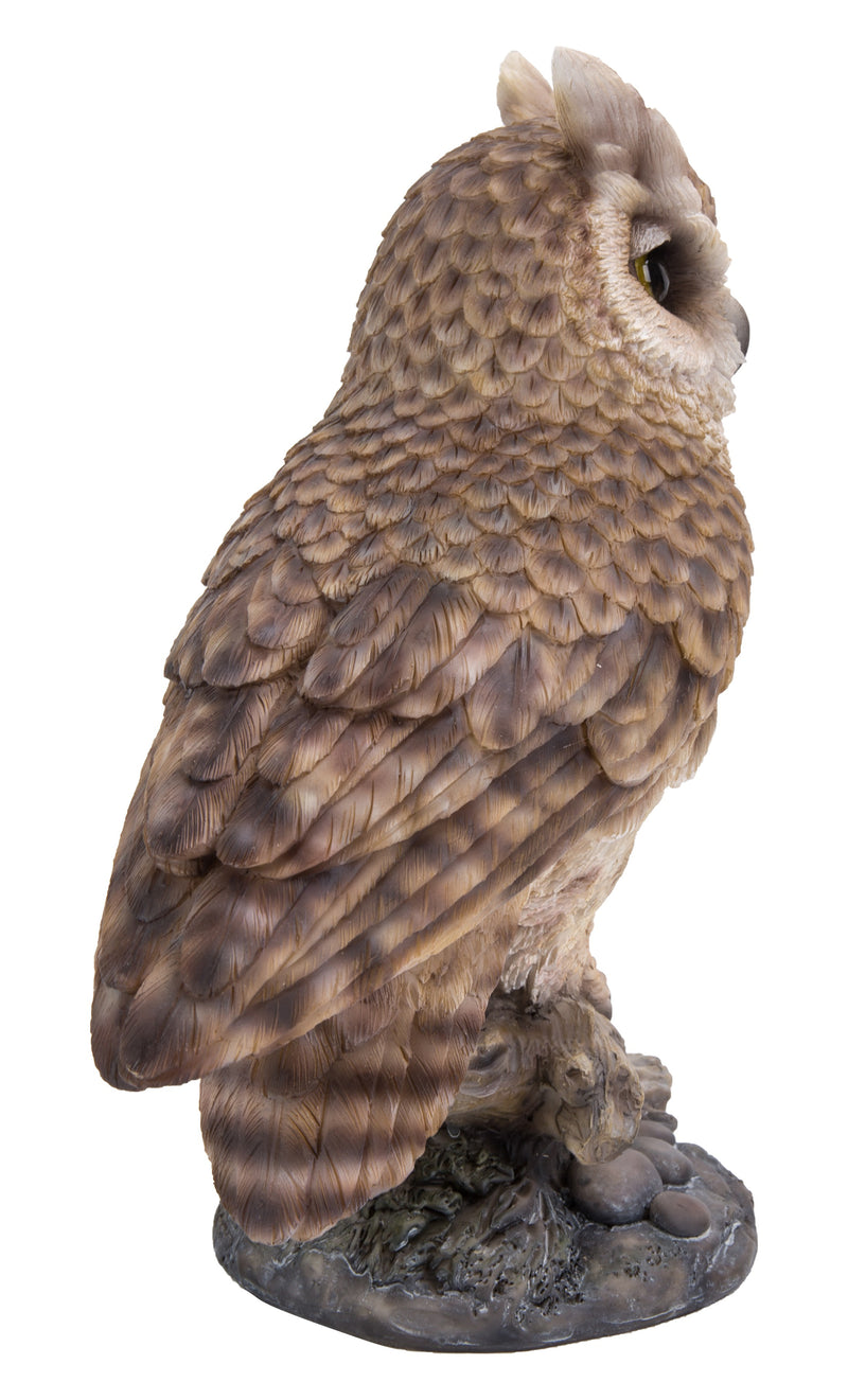 Long Eared Owl On Stump Statue HI-LINE GIFT LTD.