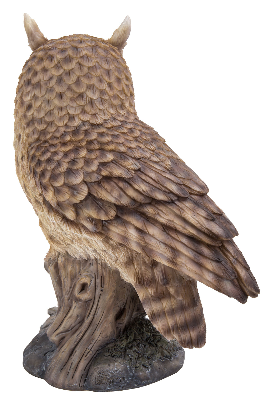 Long Eared Owl On Stump Statue HI-LINE GIFT LTD.