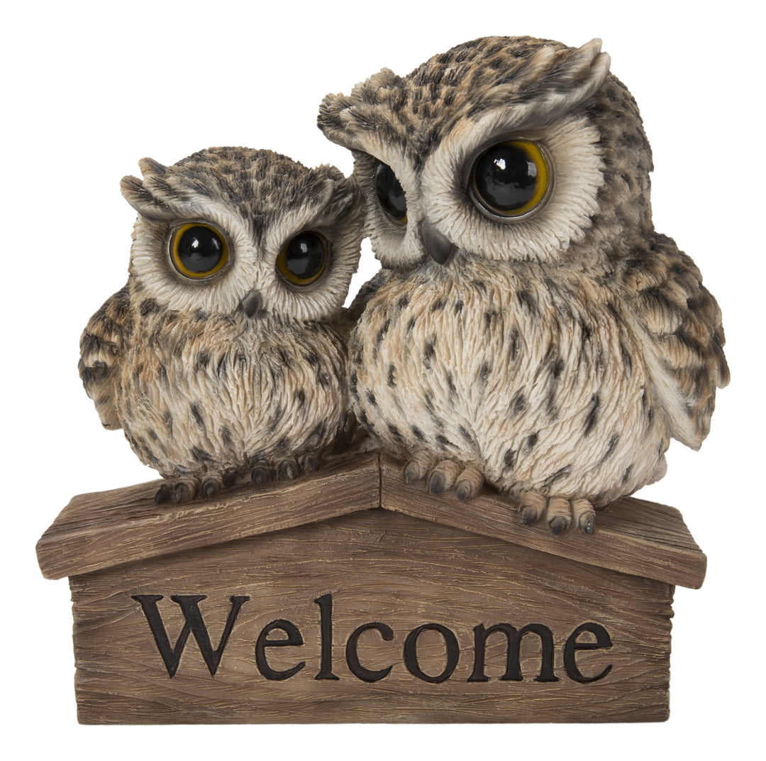 Mother & Baby Owl Welcome Sign - Home Decor - Hi-Line Gift Ltd.