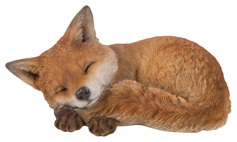 Fox Pup Sleeping Statue HI-LINE GIFT LTD.