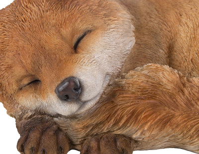 Fox Pup Sleeping Statue HI-LINE GIFT LTD.
