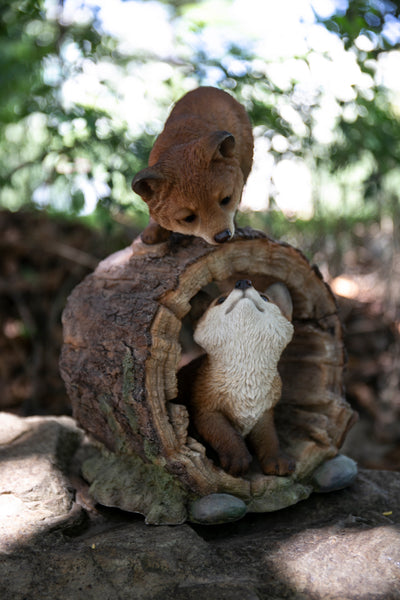 Fox Pups Playing HI-LINE GIFT LTD.