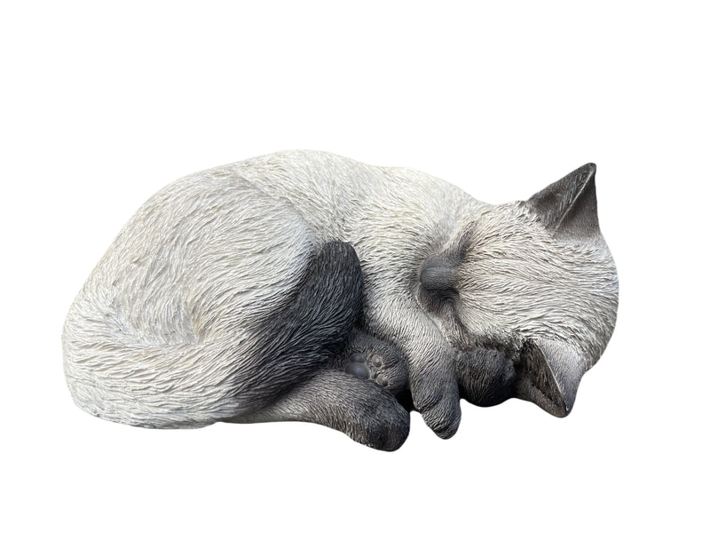 87728-G - Sleeping Siamese Cat Statue Hi-Line Gift Ltd.