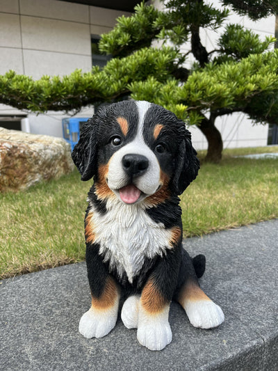87750-B - 12.5" H Bernese Mountain Puppy Sitting (Hi-Line Exclusive) Hi-Line Gift Ltd.