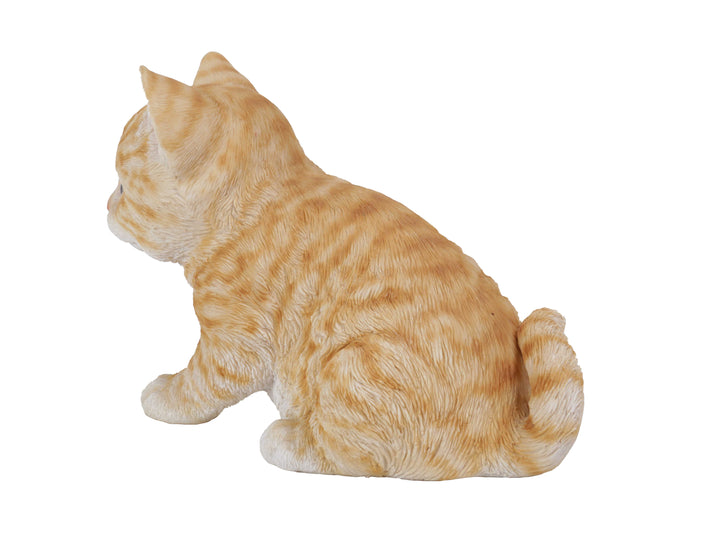 Kitten Sitting- Orange Tabby Statue HI-LINE GIFT LTD.