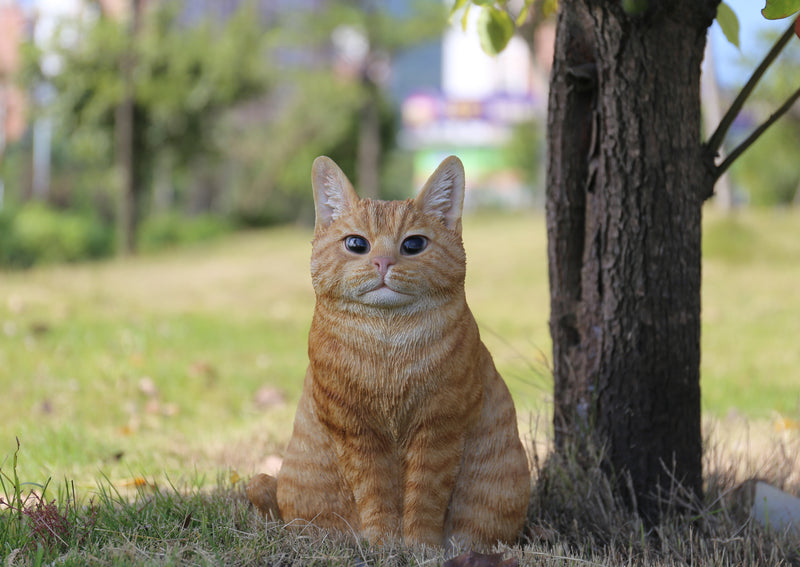 Cat Sitting - Orange Tabby HI-LINE GIFT LTD.