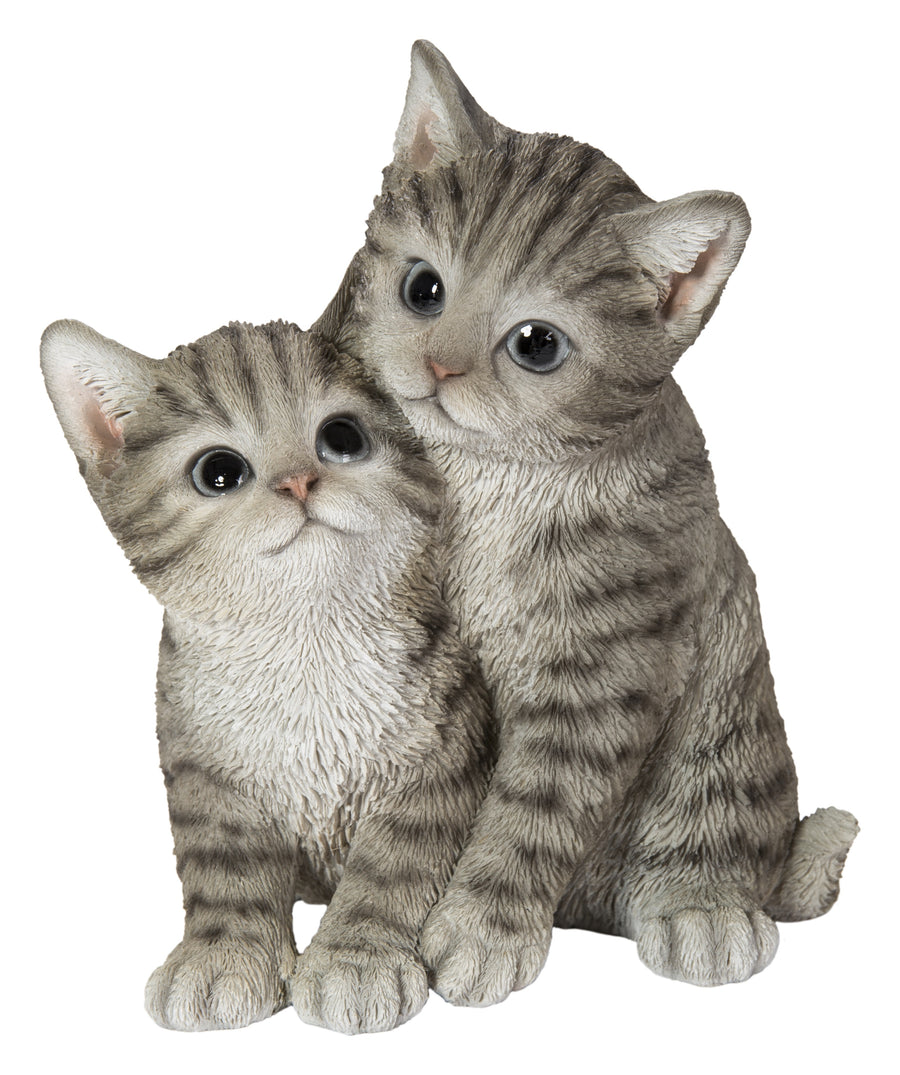 Kittens Hugging - Grey HI-LINE GIFT LTD.