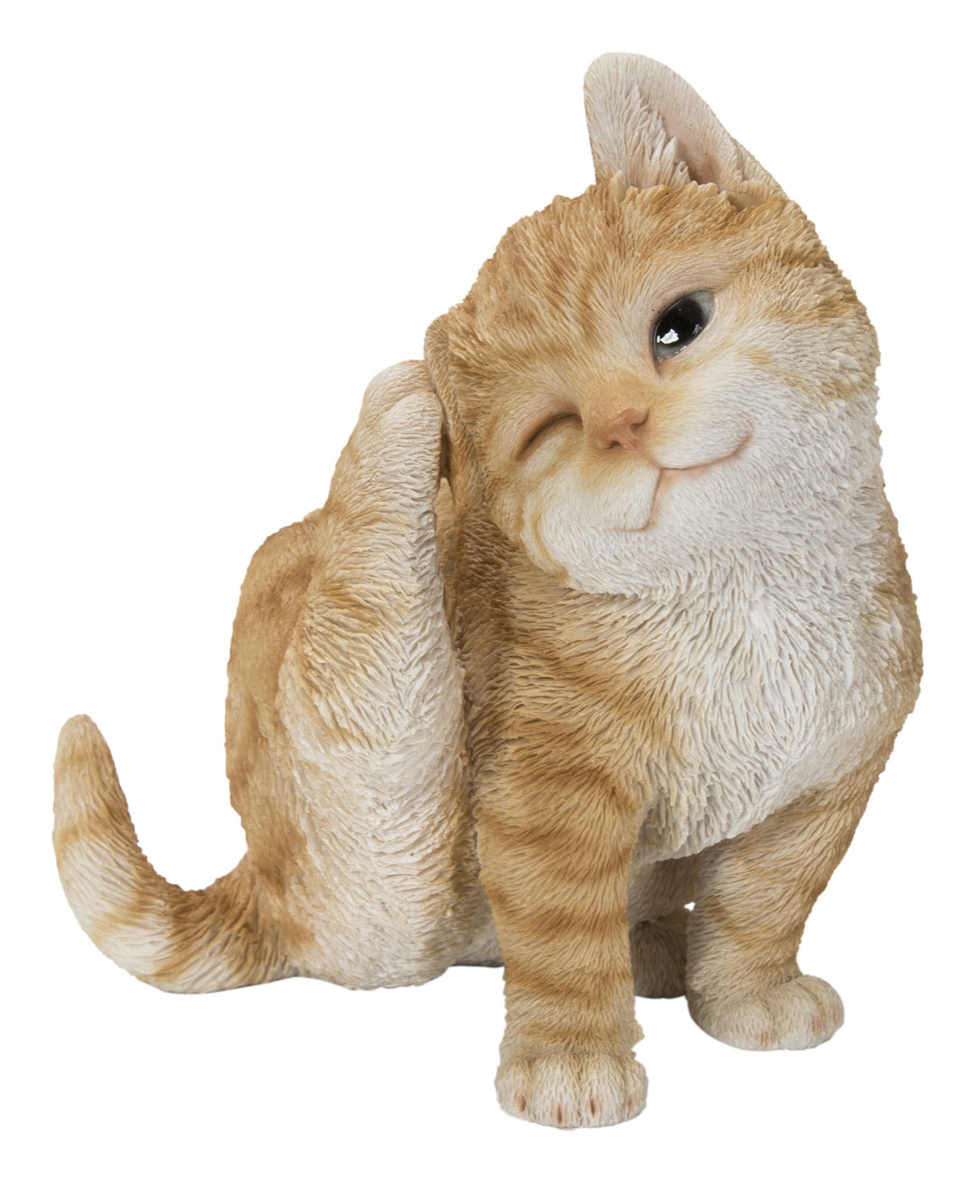 Yellow Cat Scratching Ear HI-LINE GIFT LTD.