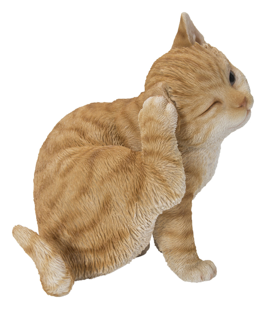 Yellow Cat Scratching Ear HI-LINE GIFT LTD.