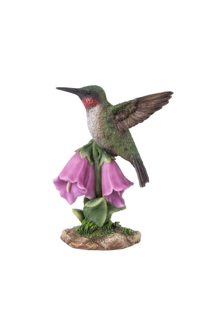 Hummingbird on Foxglove Resin Statue – Hi-Line Gift Ltd.