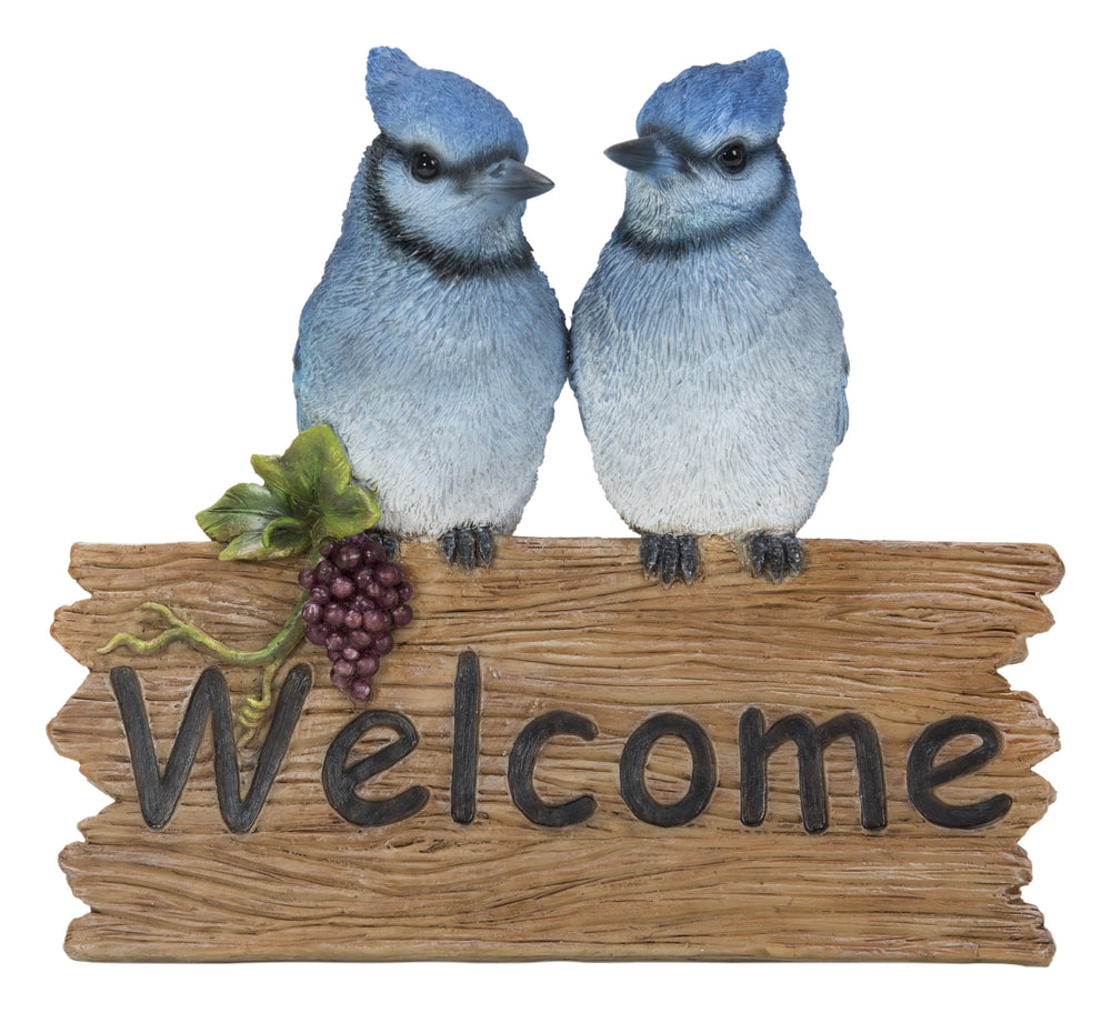 Blue Jays Welcome Sign Statue HI-LINE GIFT LTD.