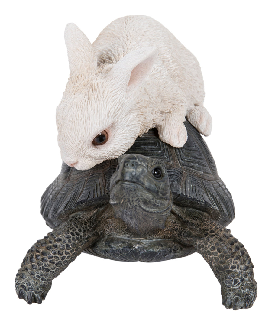 Tortoise and Hare Playing Statue HI-LINE GIFT LTD.