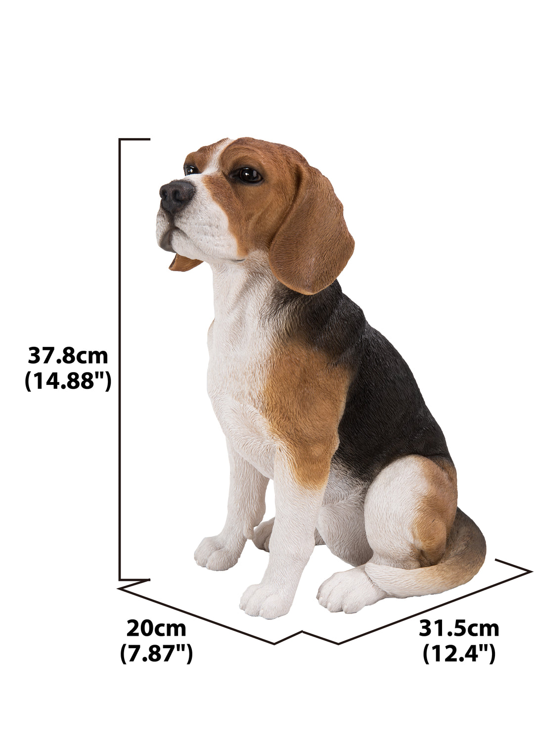 Beagle Sitting Statue - Home Decor - Hi-Line Gift Ltd.