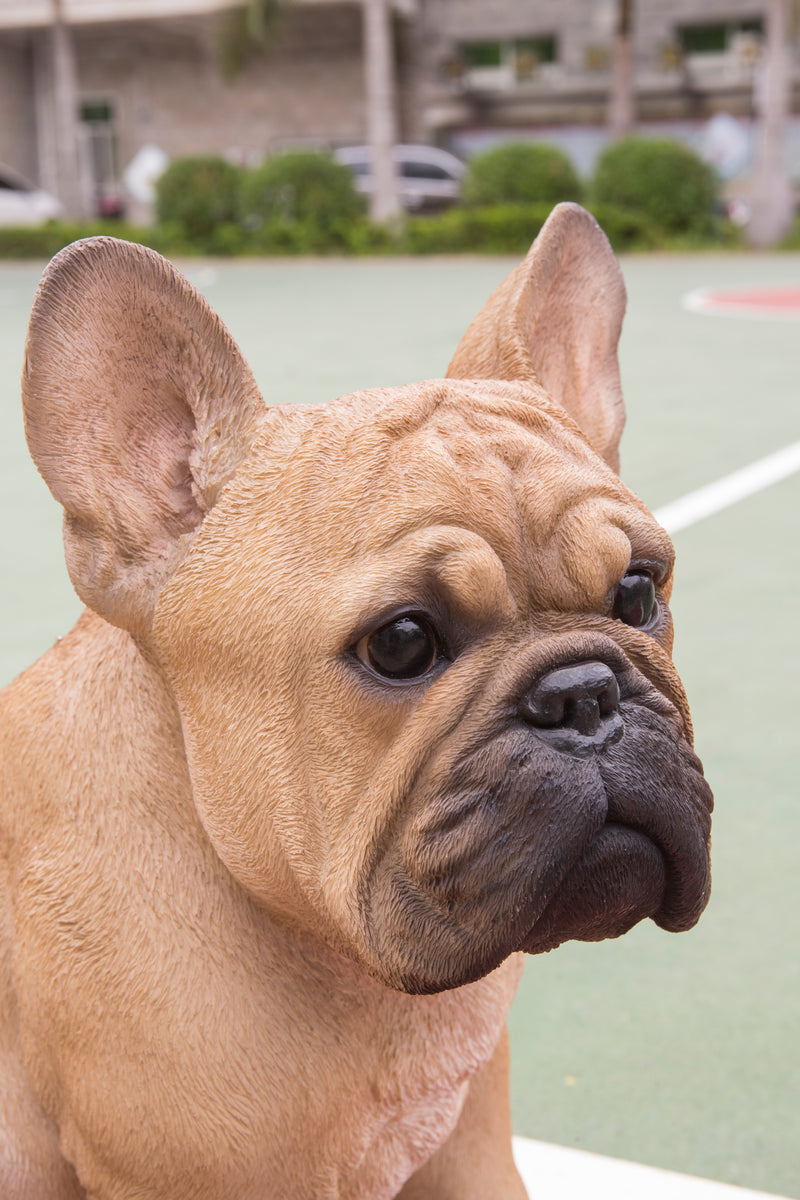 French Bulldog Squatting Statue HI-LINE GIFT LTD.